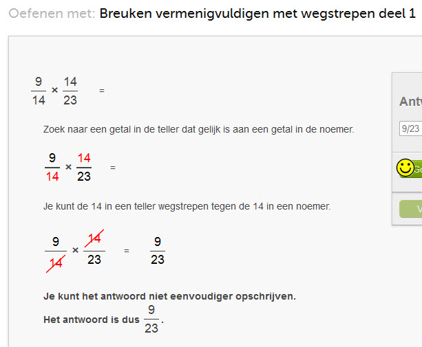 breuken keersommen