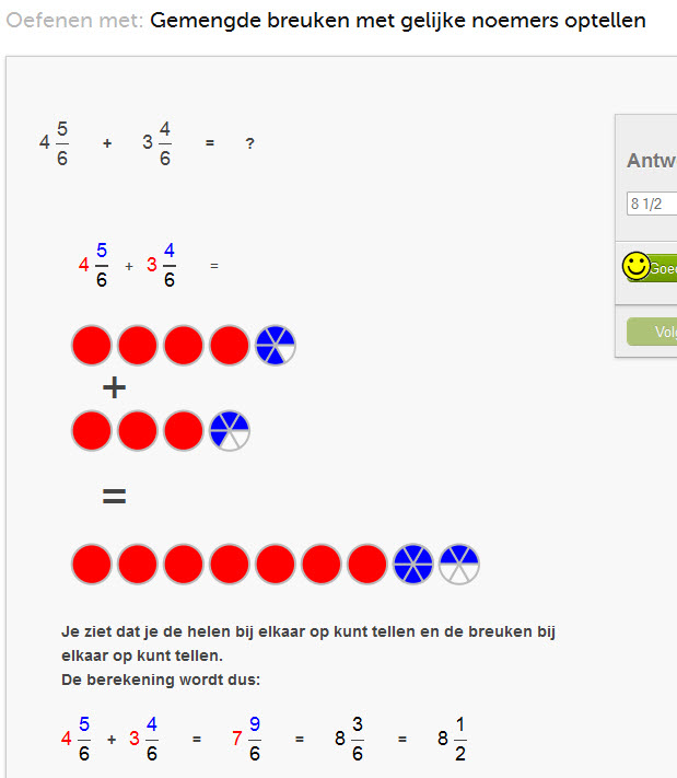 breuken optellen oefenen