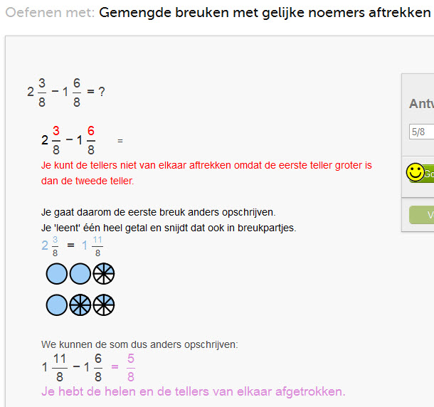 breuken aftreksommen