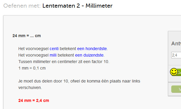 meter en centimeter omrekenen