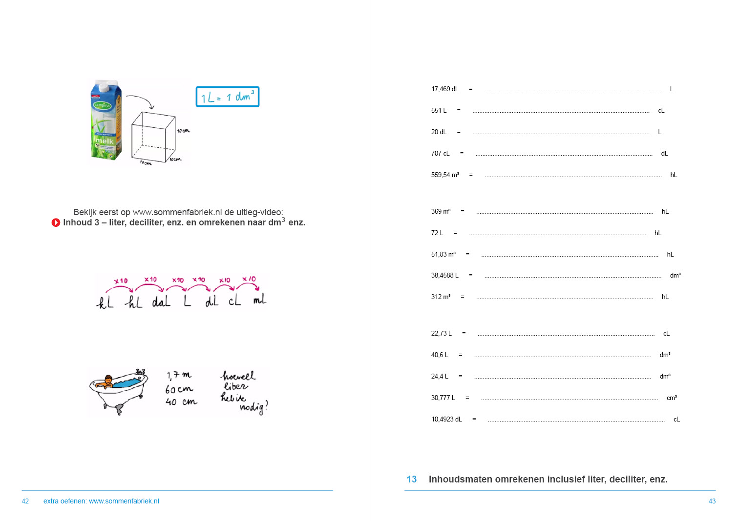 Ongekend Werkboek Metrieke Stelsel groep 7 en 8 - De Sommenfabriek OM-73