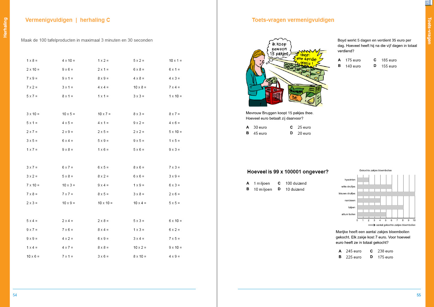 Ongebruikt Werkboek Hele getallen groep 5, 6, 7 en 8 - De Sommenfabriek KU-54