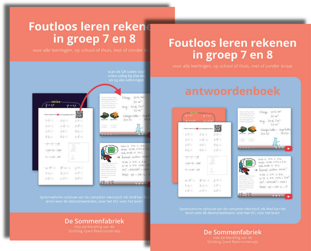 foutloos leren rekenen groep 7 en 8, twee boeken